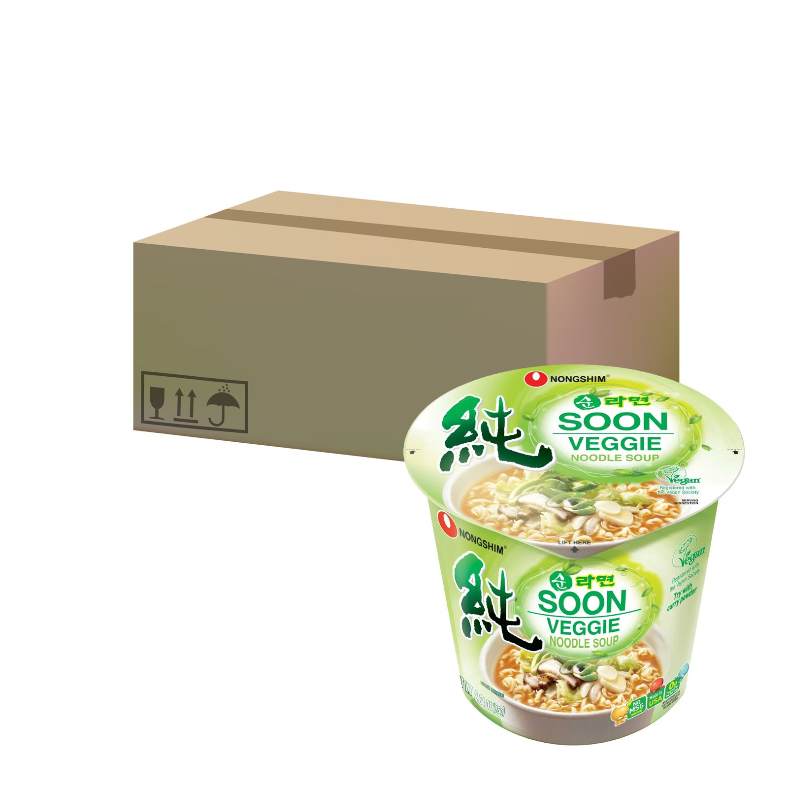 Nongshim Soon Veggie Noodle 75gr 6pz