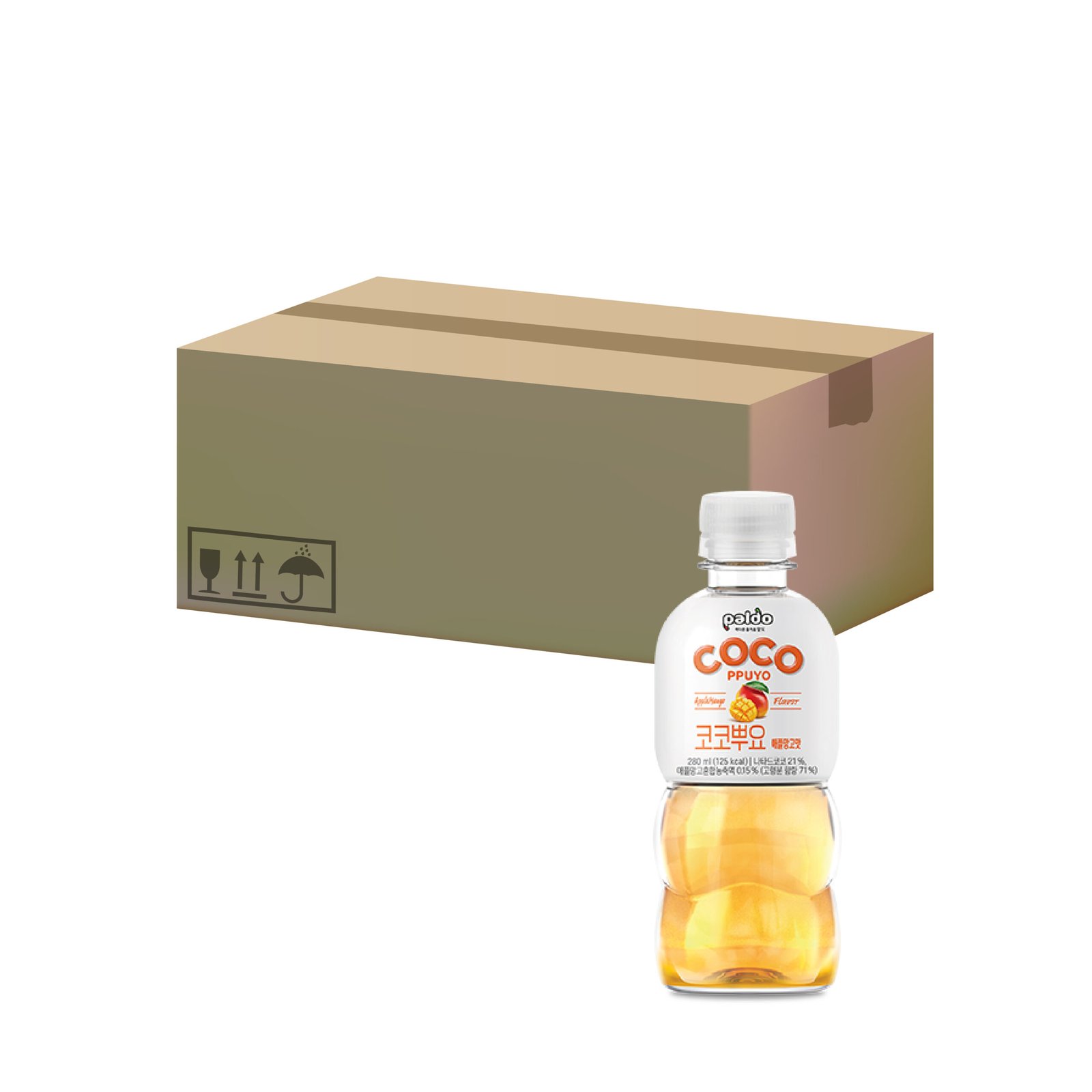 Coco Ppuyo Apple Mango 280ml 24pz